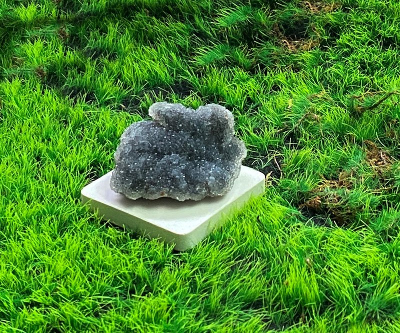 天然可愛雲朵異象水晶片 開運 避邪 療癒 能量 辦公室 居家擺件 - 擺飾/家飾品 - 水晶 黑色