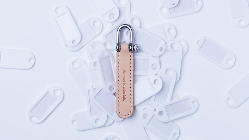 key tag (2021) Leather Key Tag - ที่ห้อยกุญแจ - หนังแท้ ขาว