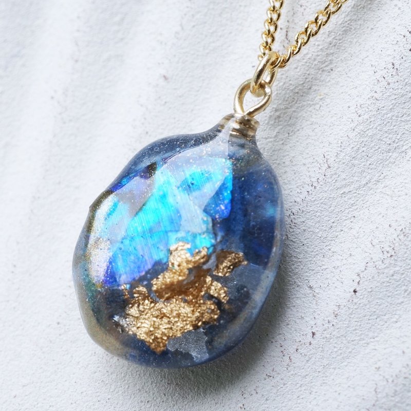 海色のガラスjewelryネックレス - 項鍊 - 玻璃 藍色