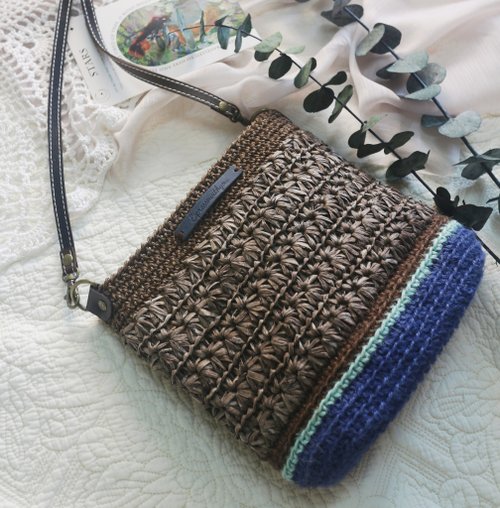 Espressowithyou 【限量現貨】Handmade手工編織/斜揹包/複合媒材