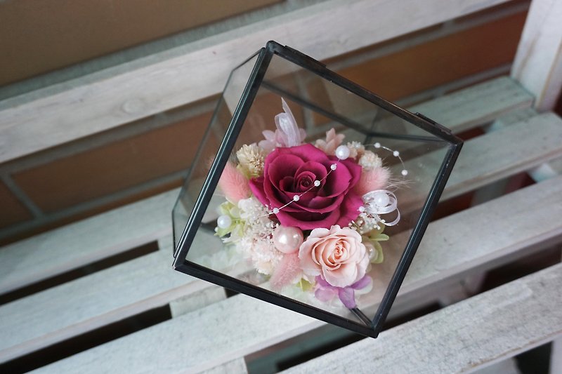 Preserved flowers. Immortal flower glass flower house stock*exchange gifts*Valentine's Day*wedding*birthday gift - ตกแต่งต้นไม้ - พืช/ดอกไม้ 