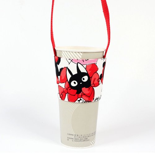 Beverage Cup Holder Eco-friendly Cup Holder Bag-Sweetheart Bunny (Red)