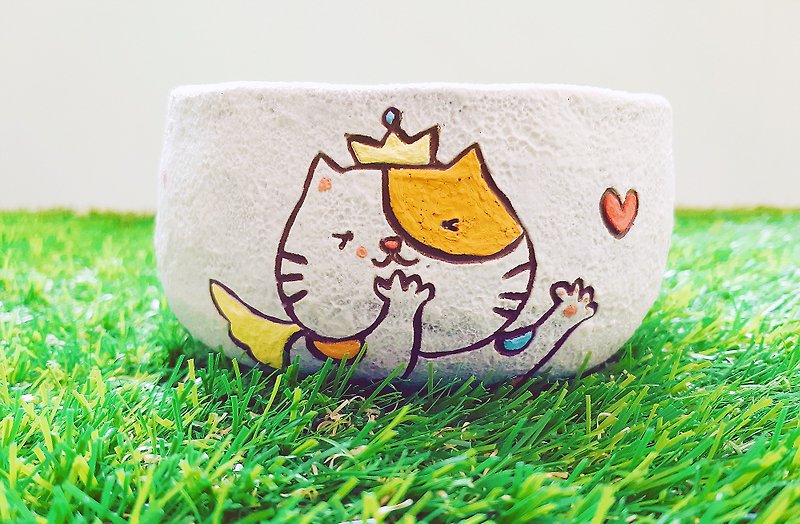 Greeting the kitten bowl - Pottery & Ceramics - Pottery 