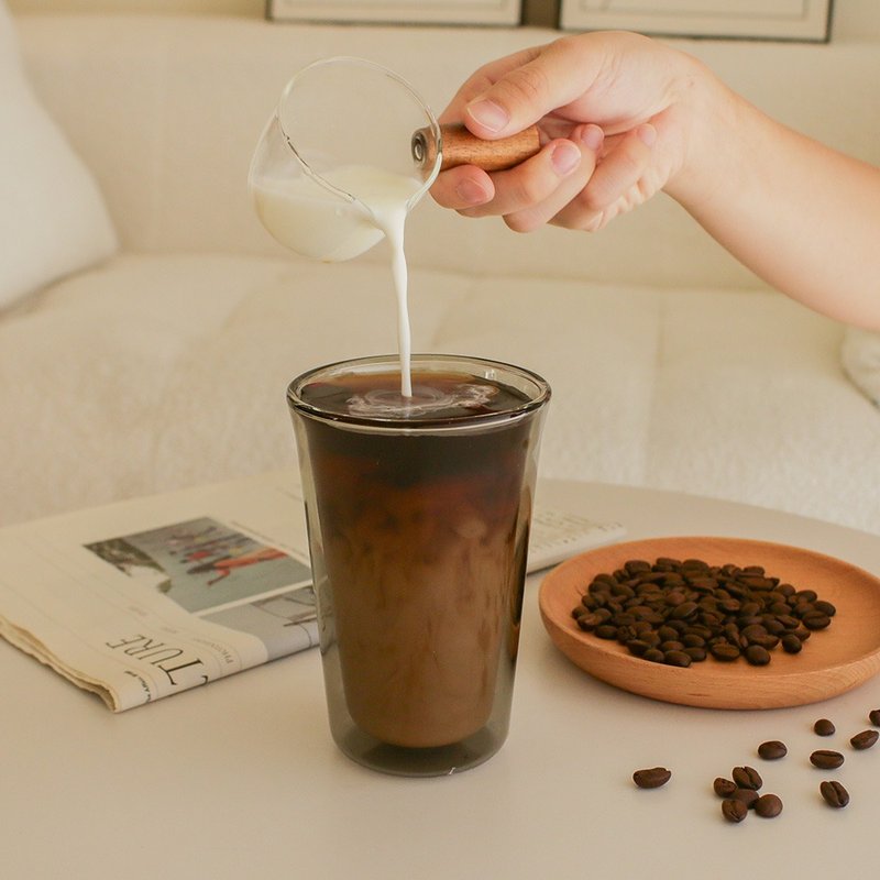 PURE雙層玻璃杯-清透/透黑 - 玻璃杯 - 玻璃 透明