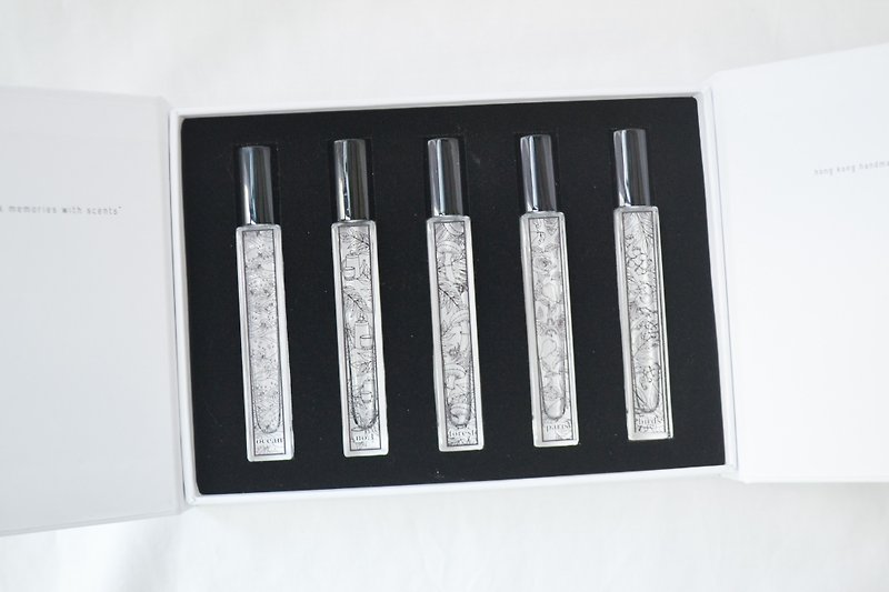 perfume gift box 10ml x 5 - น้ำหอม - สารสกัดไม้ก๊อก สีดำ