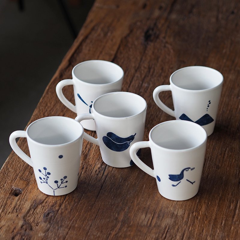 Tall coffee cup 360ml - Mugs - Porcelain White