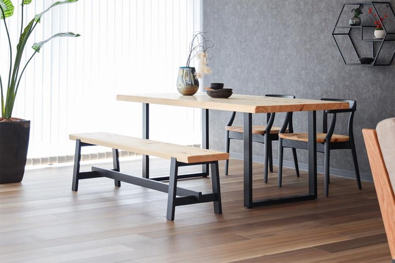 Hida Furniture Ibata Interior Hinen Bench - เก้าอี้โซฟา - ไม้ สีนำ้ตาล