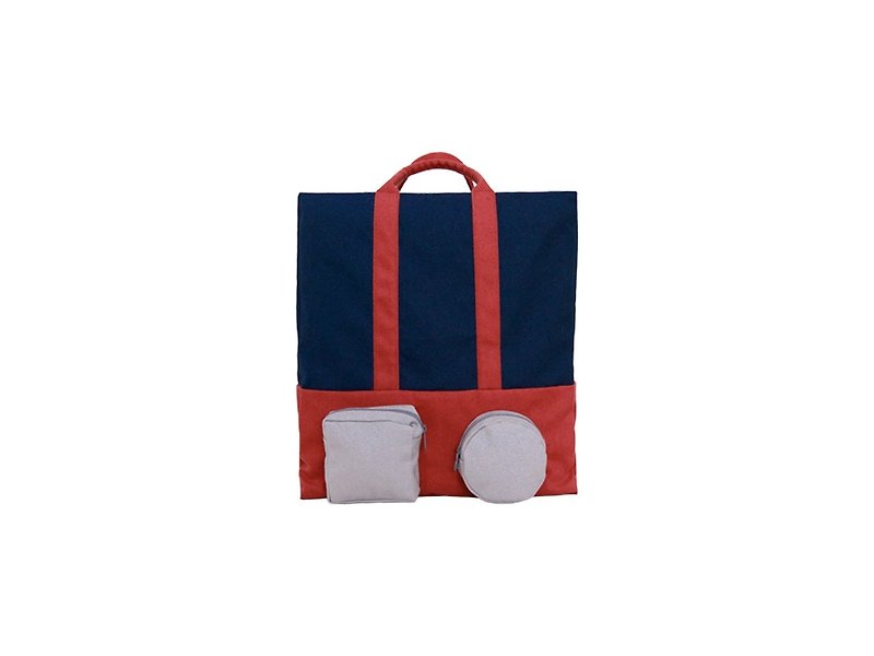 [Backpack after light trip]-The night is slightly cool - Backpacks - Cotton & Hemp Blue