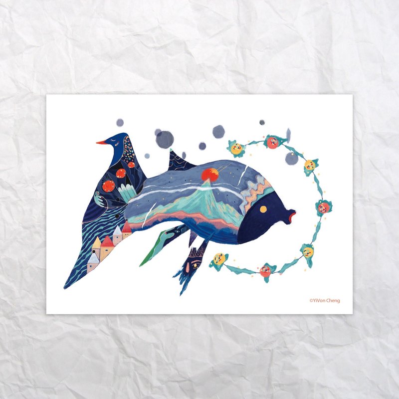 Artist postcards -sea change- YiVon Cheng Illustration - Cards & Postcards - Paper Multicolor