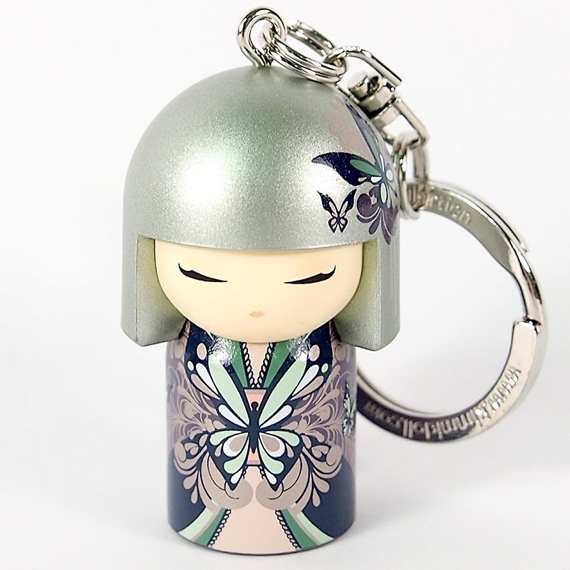 Key ring-Yumeko, the dreamer [Kimmidoll and blessing doll key ring] - Keychains - Other Materials Silver