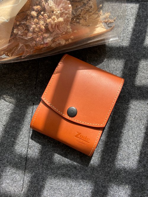 Zude Leather 柱的皮件 真皮小錢包 皮包 零錢包 | 可放鈔票卡片 | 旅行用品/母親節禮物