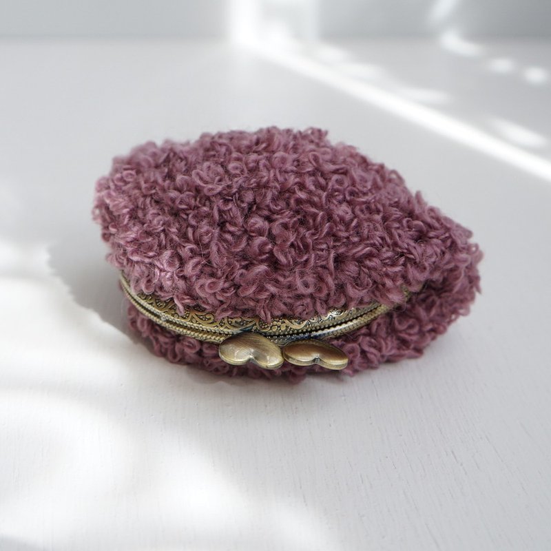 Ba-ba handmade Crochet pouch No.C1500 - 化妝包/收納袋 - 其他材質 紫色