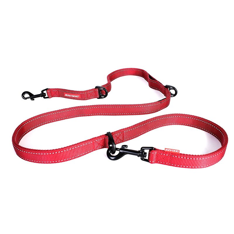 VARIO 6 - MULTI-FUNCTION LEASH - Collars & Leashes - Nylon Red