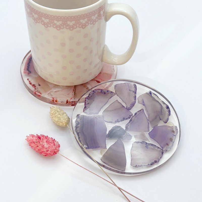 Agate slice POLY coaster - Items for Display - Other Materials 