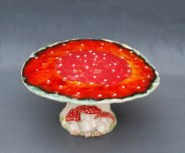 きのこケーキパンケーキスタンドフルーツボウルベニテングタケ