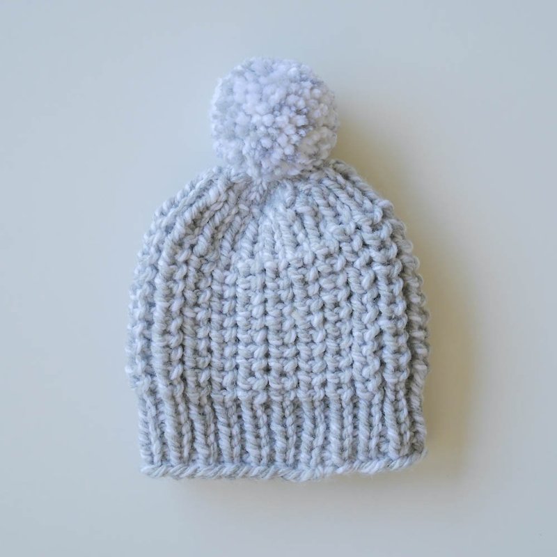 Hat-grey--(please read the ordering instructions in detail and provide head circumference) - Hats & Caps - Wool Gray