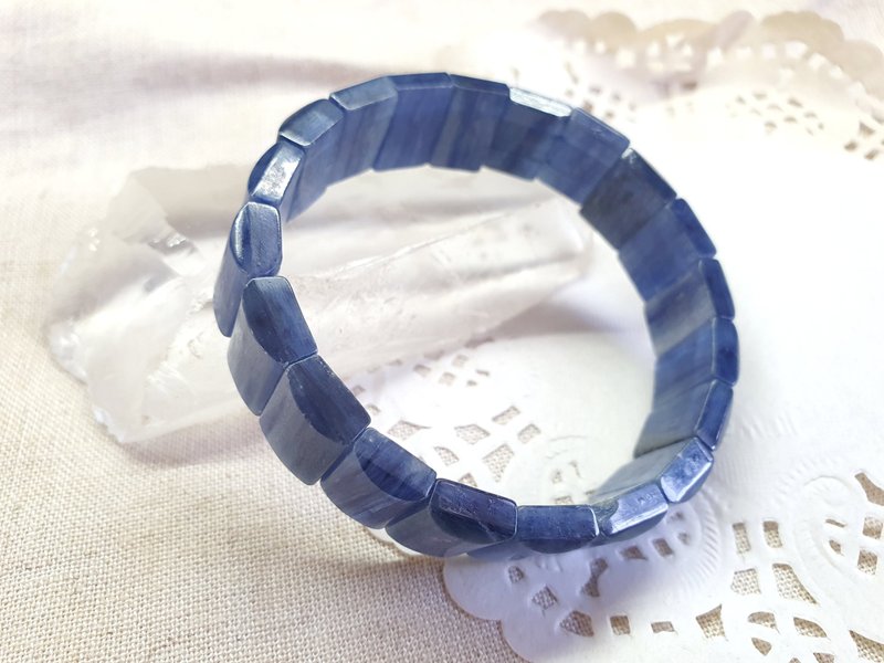 CJ53. Kyanite hand row - สร้อยข้อมือ - เครื่องประดับพลอย สีน้ำเงิน