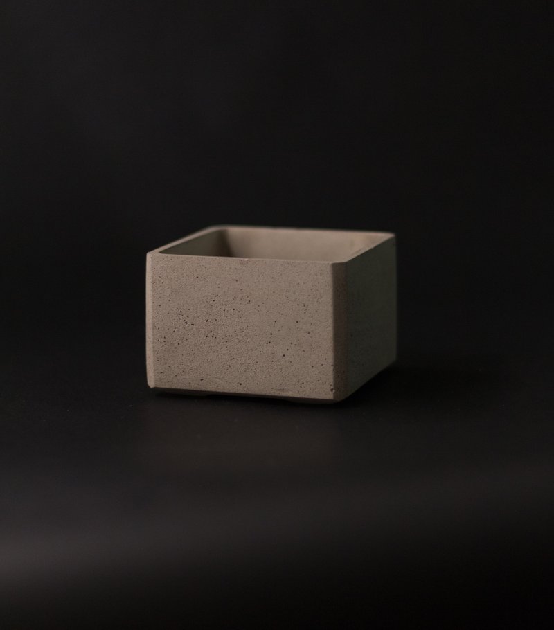 Cement square basin SQ4 - Pottery & Ceramics - Cement Multicolor