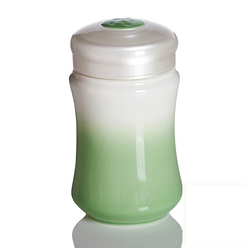 乾唐軒活瓷-微笑曲線隨身杯 / 小 / 單層 / 白果綠 - 水壺/水瓶 - 瓷 