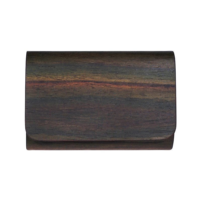 【TREETHER】 Rosewood Name Card Case - Card Holders & Cases - Wood Purple