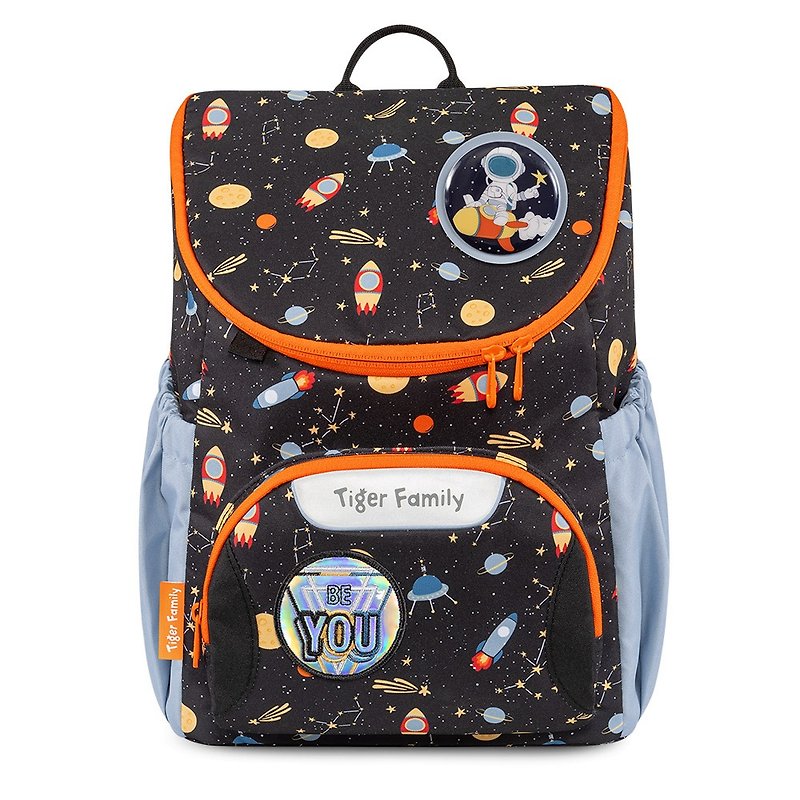 TigerFamily Children's Fun Kindergarten School Bag-Wandering the Universe - กระเป๋าเป้สะพายหลัง - วัสดุอื่นๆ สีดำ