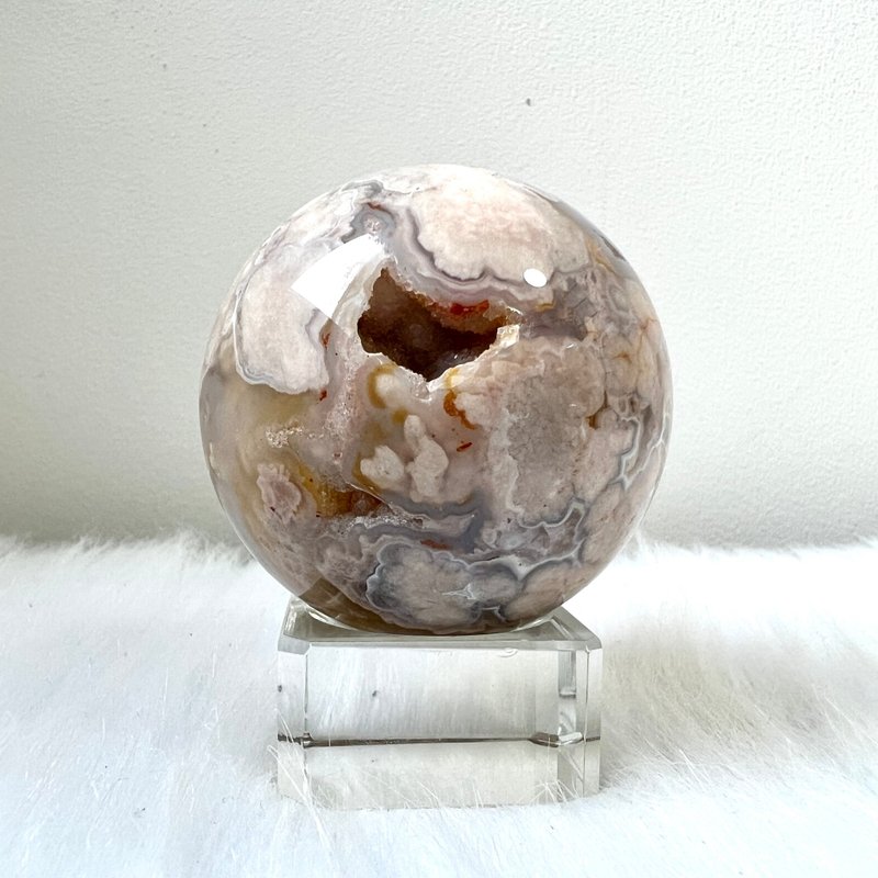粉櫻花瑪瑙球 | 水晶 | 水晶球 | 水晶擺件 - 擺飾/家飾品 - 水晶 多色