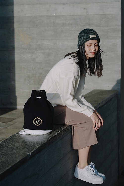Venus Knitted Backpack - Made in Taiwan - Bucket Bag - Knitted Bag