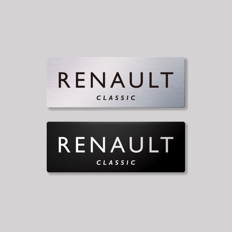 RENAULT/CLASIC/鋁牌飾貼 SunBrother孫氏兄弟 - 貼紙 - 鋁合金 