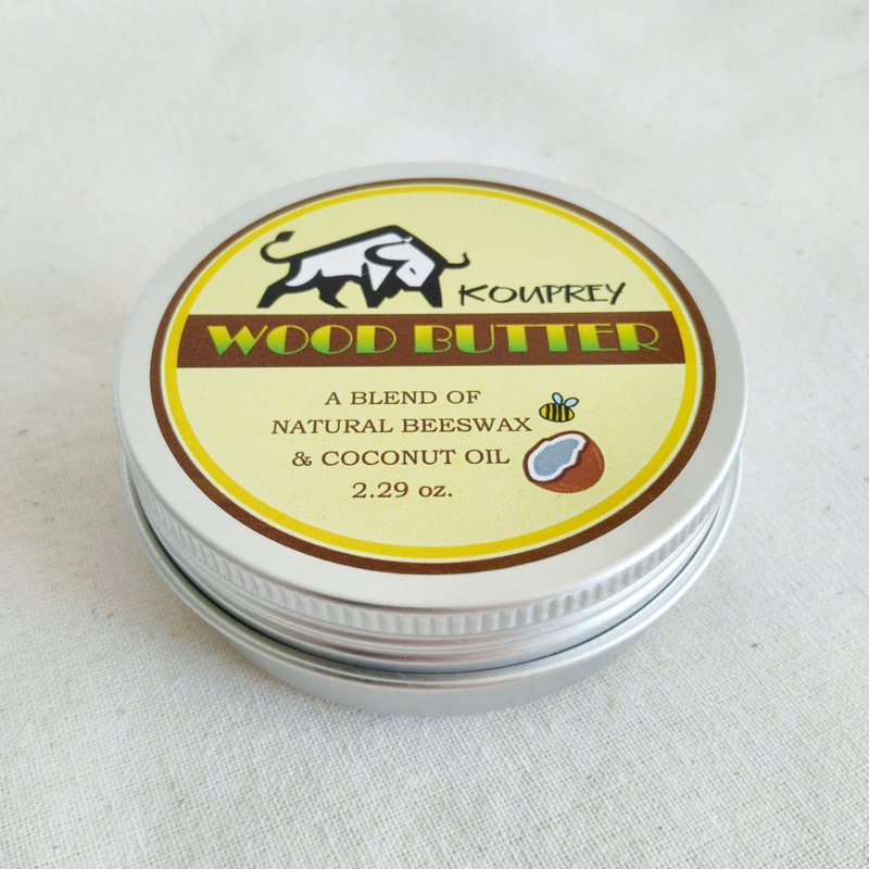 KOUPREY Wood Butter Cutting Board Cream Spoon ฺButter Conditioner Wax - 其他 - 蠟 白色
