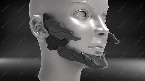 SeberdrA Digital 3D model of Cyborg Jaws V4 for 3D print