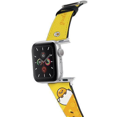 HongMan康文國際 【Hong Man】三麗鷗系列 Apple Watch 皮革錶帶 點點蛋黃哥
