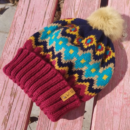 TeploTebe Warm pompom hat | レディース帽子