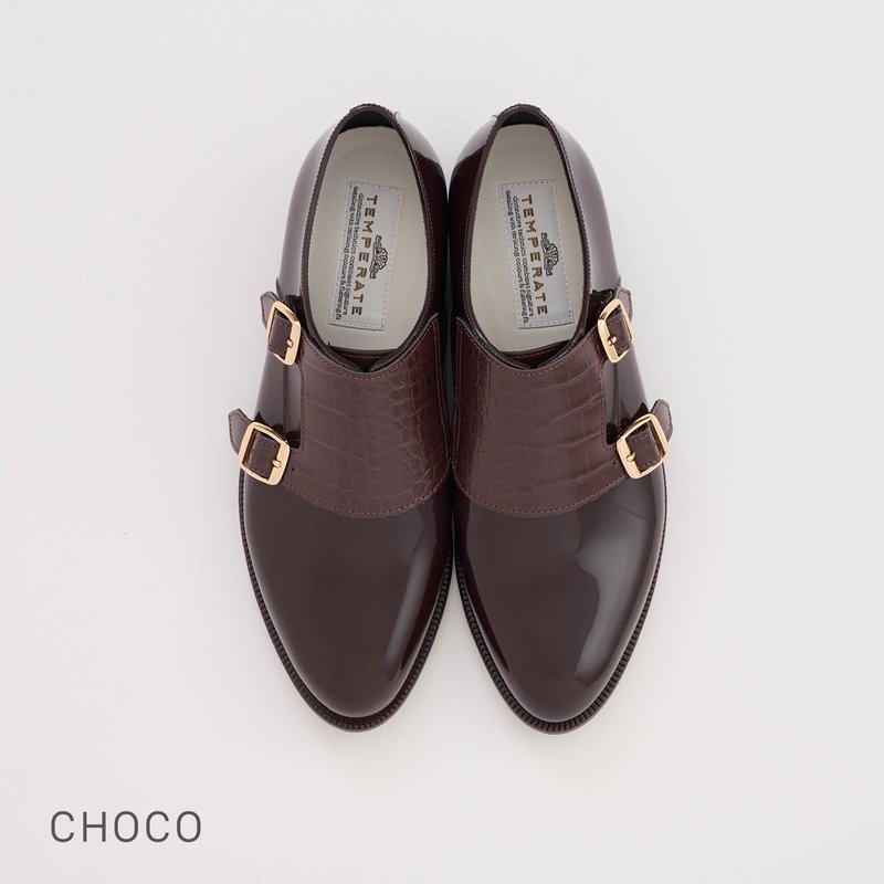 RUSSAL (CHOCO) PVC DOUBLE MONK SHOES ダブルモンクシューズ　RAIN SHOES - 雨鞋/防水鞋 - 防水材質 咖啡色