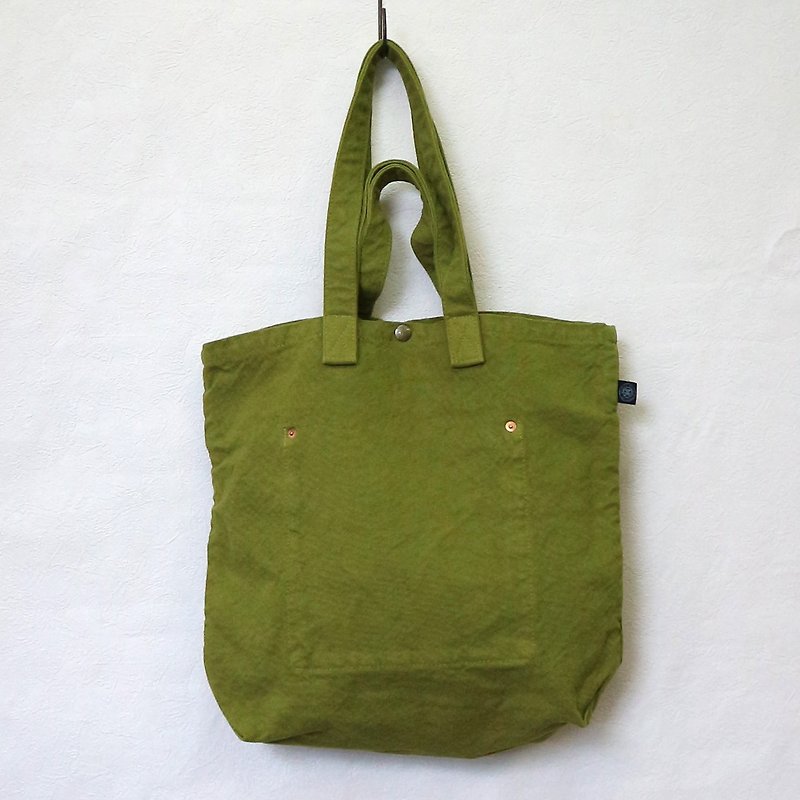 NEW トートバッグL【若草】　(VC-2) - 手提包/手提袋 - 棉．麻 綠色