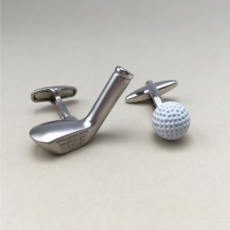 高爾夫球袖扣 Golf Cufflink - 袖扣 - 其他金屬 