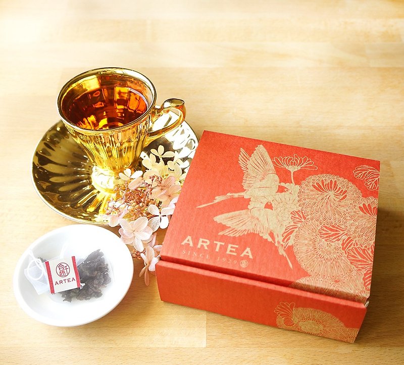 【ARTEA】小品茶盒-3款精選手採紅茶 - 茶葉/茶包 - 紙 紅色