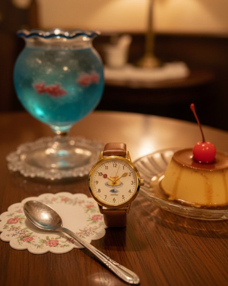 Dessert Watch 甜品手錶 布甸 蛋糕 - 女錶 - 其他材質 咖啡色