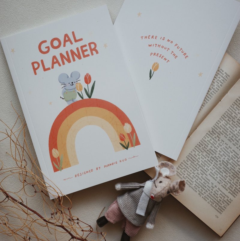 Mandie's Goal Planner - สมุดบันทึก/สมุดปฏิทิน - กระดาษ ขาว