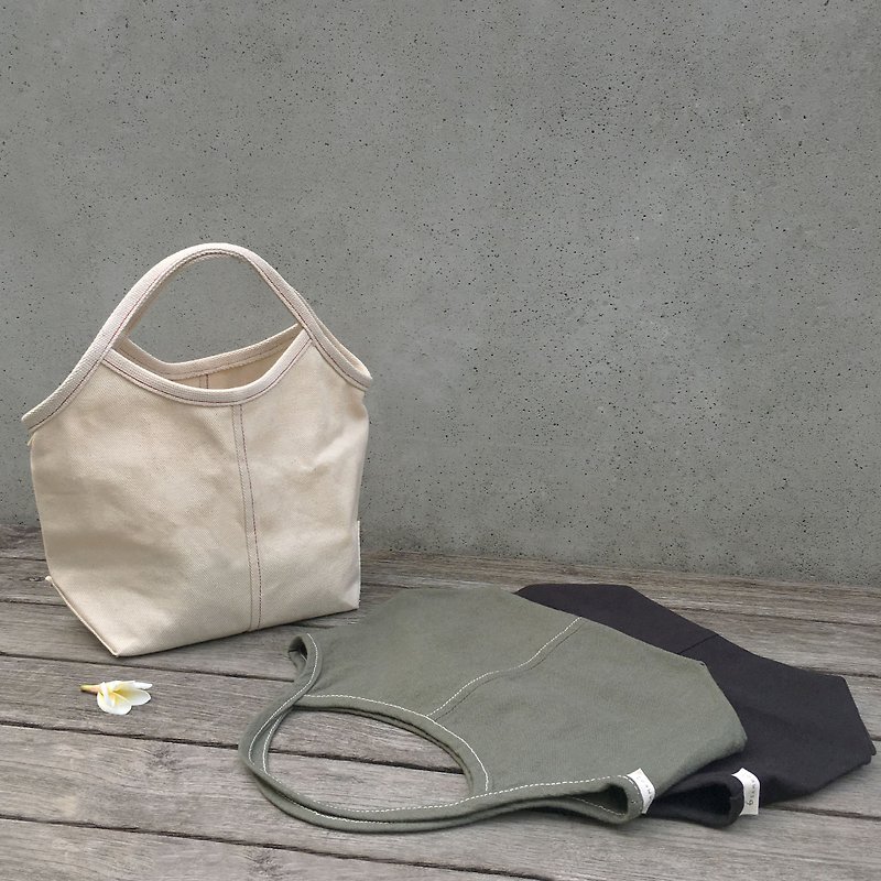 SAMEDi - Lightweight tote bag/lunch bag - 6 colors in total [Graduation Gift] - Handbags & Totes - Cotton & Hemp Multicolor