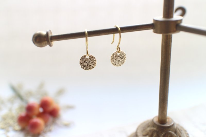 Simpe-brass earrings - Earrings & Clip-ons - Copper & Brass Gold