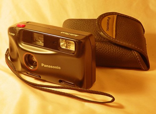 geokubanoid Panasonic C-325EF 傻瓜相機 35 毫米膠卷相機閃光燈自動上弦經過