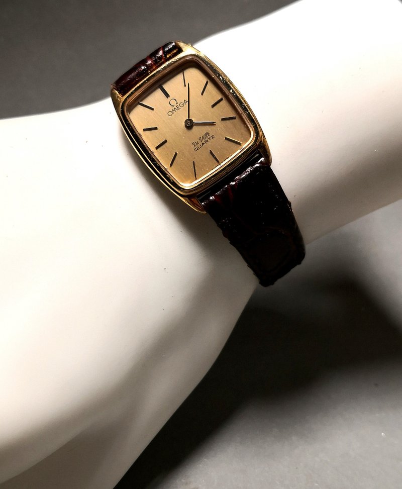 OMEGA De Ville 1970s/quartz watch/ladies watch/original buckle - นาฬิกาผู้หญิง - โลหะ สีทอง