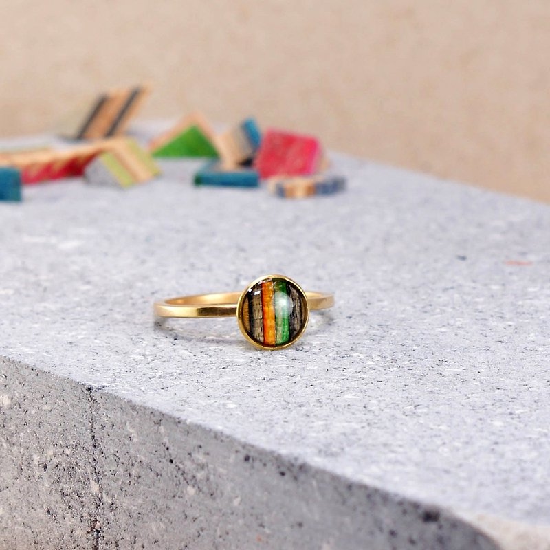 Point ring/R1402001 - General Rings - Copper & Brass Multicolor