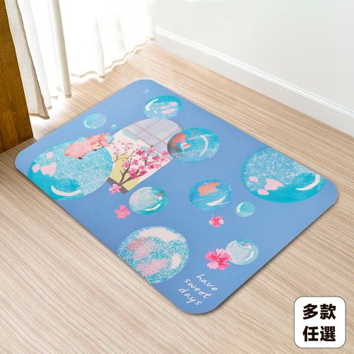 rubber anne 10秒頂吸 軟式珪藻土吸水地墊- Sindy馨 (60x40cm)