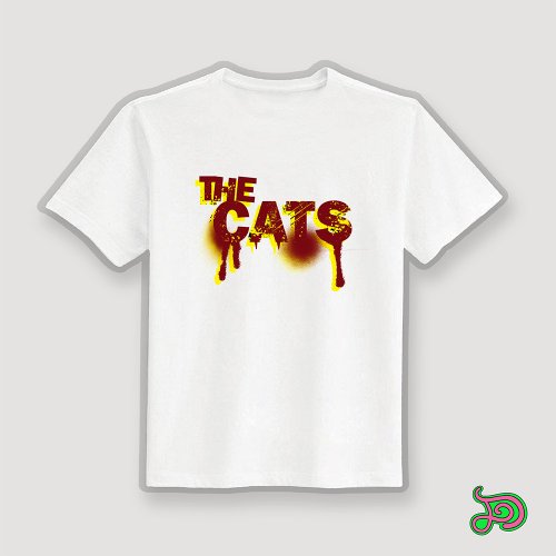 CHIC SHOP 插畫設計館 THE CATS 貓 衣服 T恤 白T 童裝 短袖 純棉 吸濕排汗 涼感衣