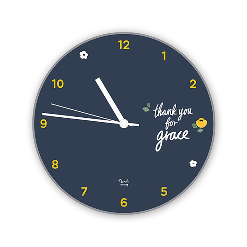 花漾系列-壁掛時鐘 04.Gray - 時鐘/鬧鐘 - 其他材質 白色
