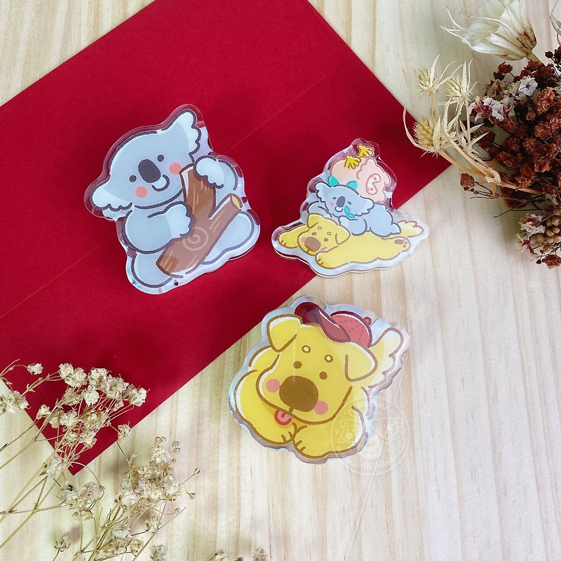 [WUWU Illustration] Double-sided Epoxy Acrylic Clip Pocket Clip Note Paper Clip - Other - Acrylic 