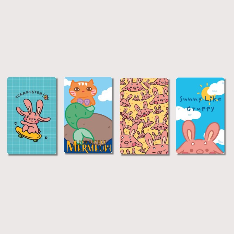 card sticker credit card sticker metro sticker bts sticker mrt sticker - Stickers - Paper Multicolor