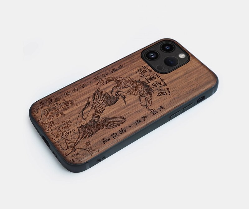 手工客制實木iPhone三星手機殼,定做純木手機殼,個性禮品,鳥巢 - 手機殼/手機套 - 木頭 