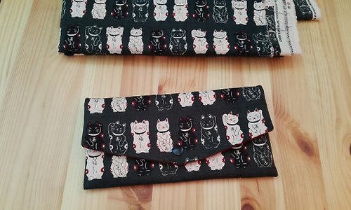 mini 熊 手作 招財貓 口罩收納袋 紅包袋 存摺包 多功能小包 可愛獨家款